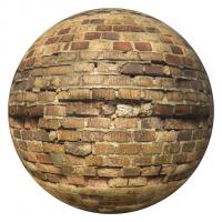 PBR texture wall bricks old 4K